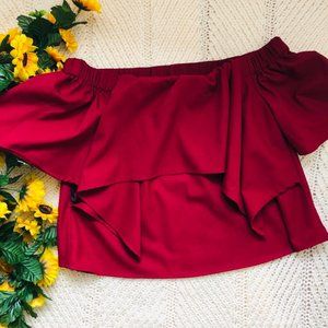 Off-the-Shoulder Crop Top